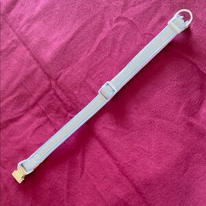 Adjustable Pink and baby blue Strap with silver Buckle